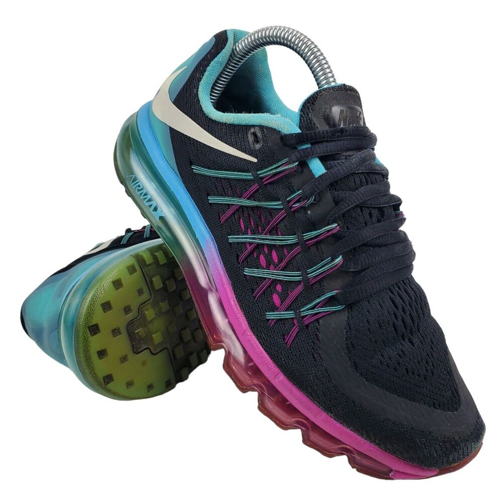 NIKE Shoes AIR MAX 2015 Womens Size 7 BLACK CLEARWATER Running 698903-004